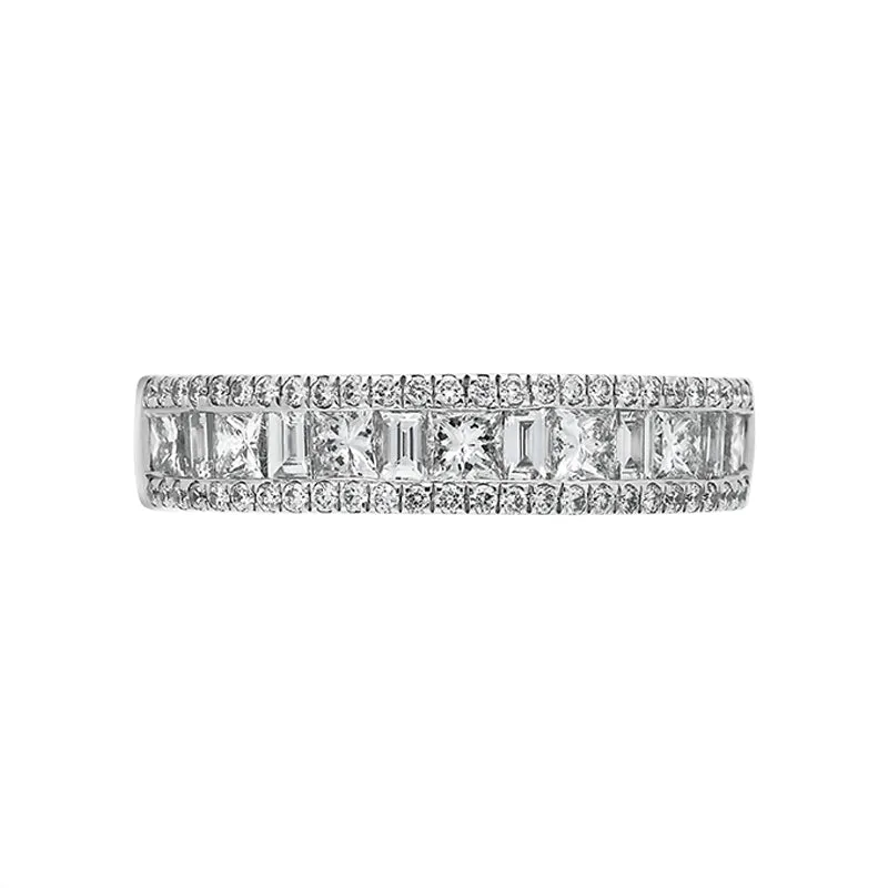 Platinum 1.08ct Diamond Half Eternity Ring sold by Jura Watches product image thumbnail 2