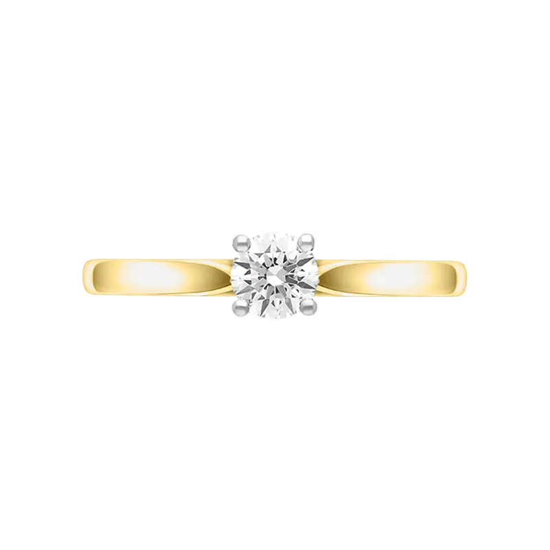 18ct Yellow Gold 0.40ct Diamond Round Brilliant Cut Solitaire Ring sold by Jura Watches product image thumbnail 3