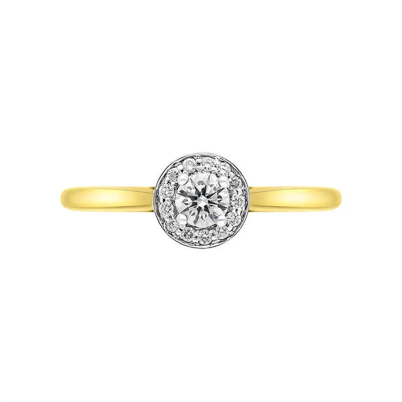 18ct Yellow Gold 0.31ct Diamond Round Cluster Ring sold by Jura Watches product image thumbnail 2