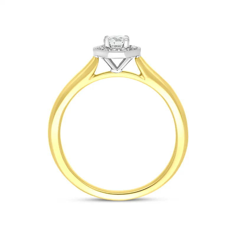 18ct Yellow Gold 0.31ct Diamond Round Cluster Ring sold by Jura Watches product image thumbnail 3