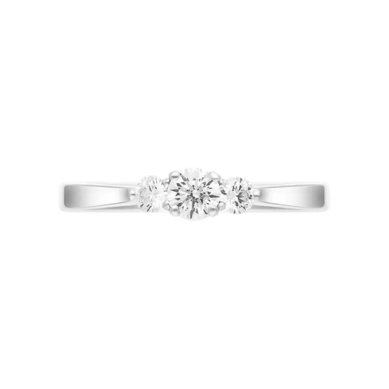 Platinum 0.35ct Diamond Three Stone Ring sold by Jura Watches product image thumbnail 3
