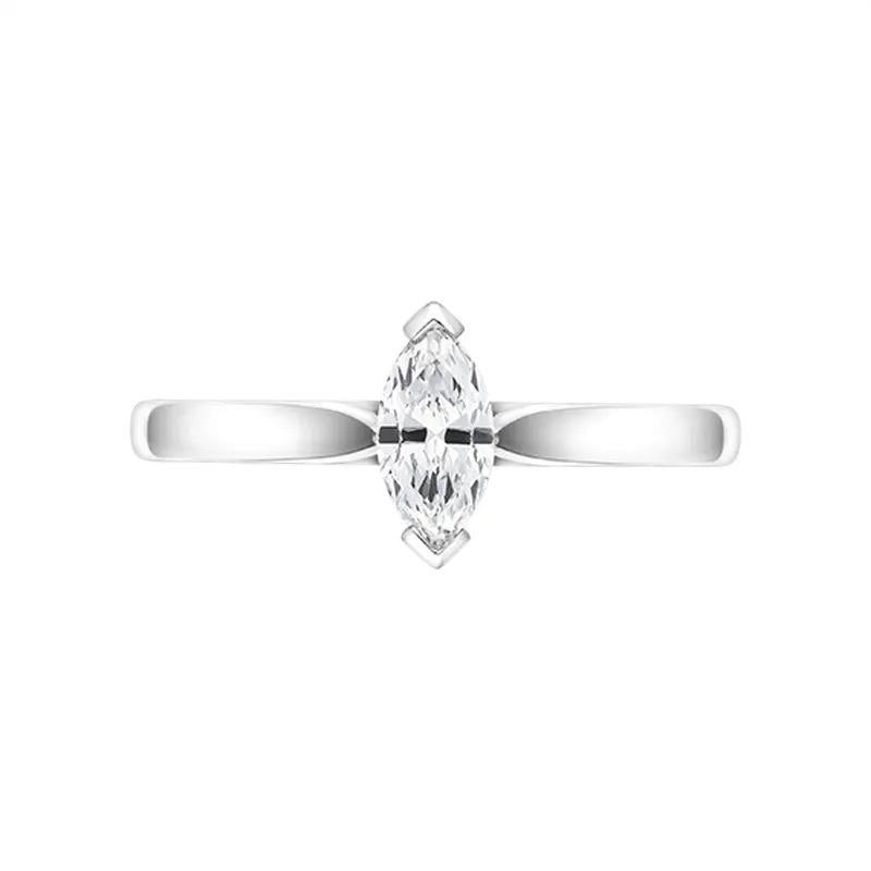 Platinum 0.33ct Diamond Marquise Cut Solitaire Ring sold by Jura Watches product image thumbnail 2