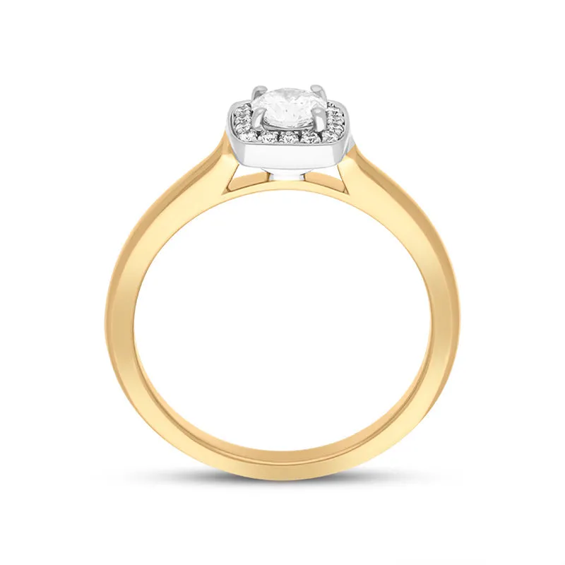 18ct Rose Gold 0.38ct Diamond Pave Cluster Ring sold by Jura Watches product image thumbnail 2