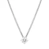18ct White Gold 0.40ct Diamond Round Brilliant Cut Solitaire Slider Pendant sold by Jura Watches