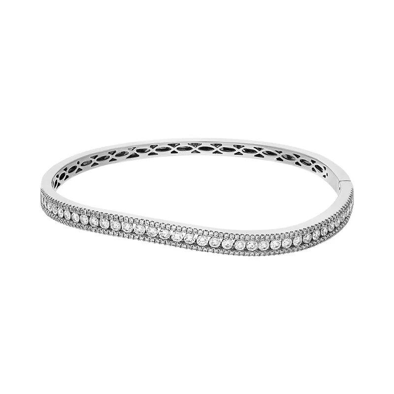 18ct White Gold 1.78ct Diamond Bangle sold by Jura Watches product image thumbnail 2
