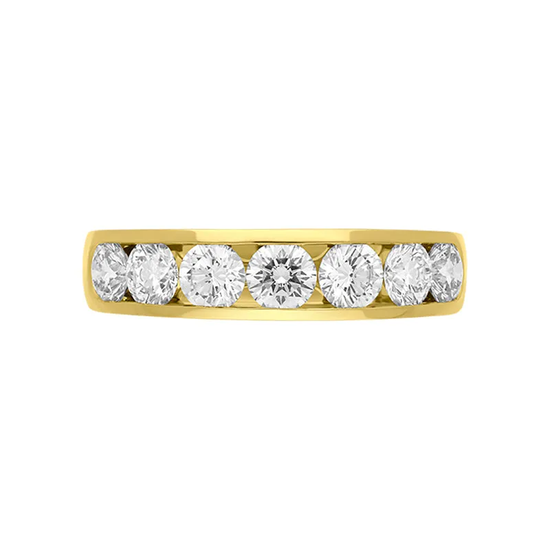 18ct Yellow Gold 1.61ct Diamond Channel Set Half Eternity Ring sold by Jura Watches product image thumbnail 2