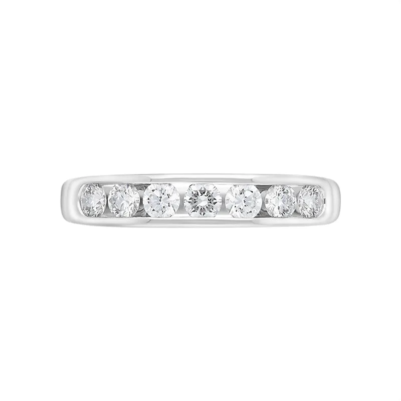 18ct White Gold 0.45ct Diamond Channel Set Half Eternity Ring sold by Jura Watches product image thumbnail 2