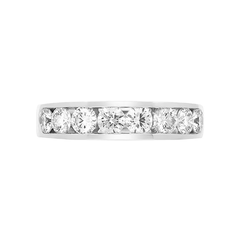 18ct White Gold 1.14ct Diamond Channel Set Half Eternity Ring sold by Jura Watches product image thumbnail 2