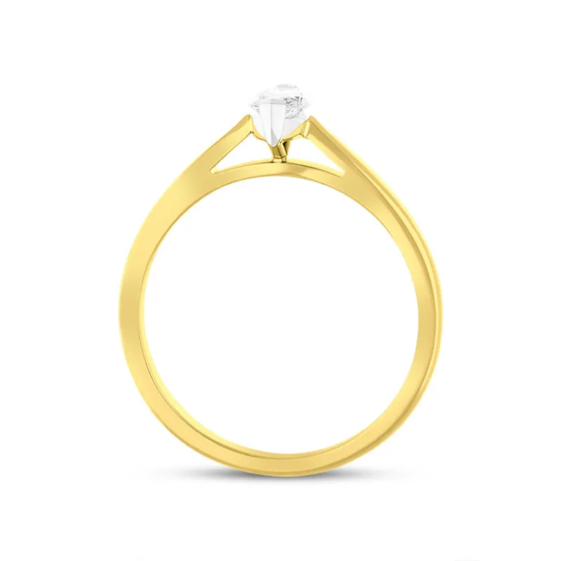 18ct Yellow Gold 0.42ct Diamond Marquise Cut Solitaire Ring sold by Jura Watches product image thumbnail 2