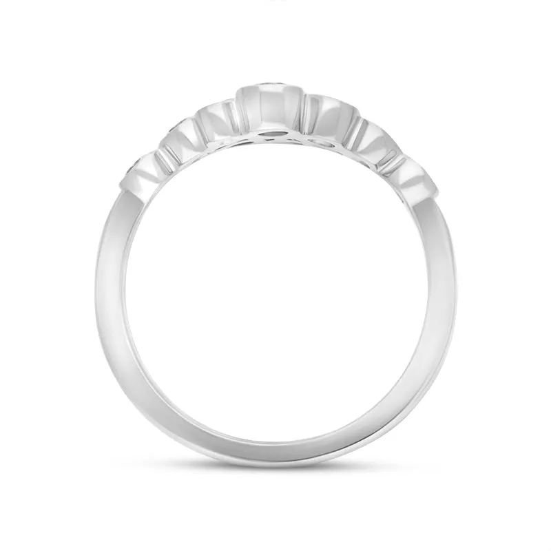 18ct White Gold 0.51ct Diamond Cluster Bubble Ring sold by Jura Watches product image thumbnail 3