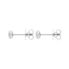 18ct White Gold 0.20ct Diamond Round Cluster Stud Earrings sold by Jura Watches