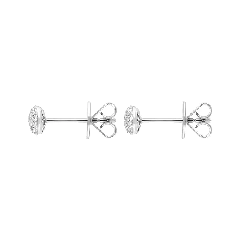 18ct White Gold 0.20ct Diamond Round Cluster Stud Earrings sold by Jura Watches product image thumbnail 2