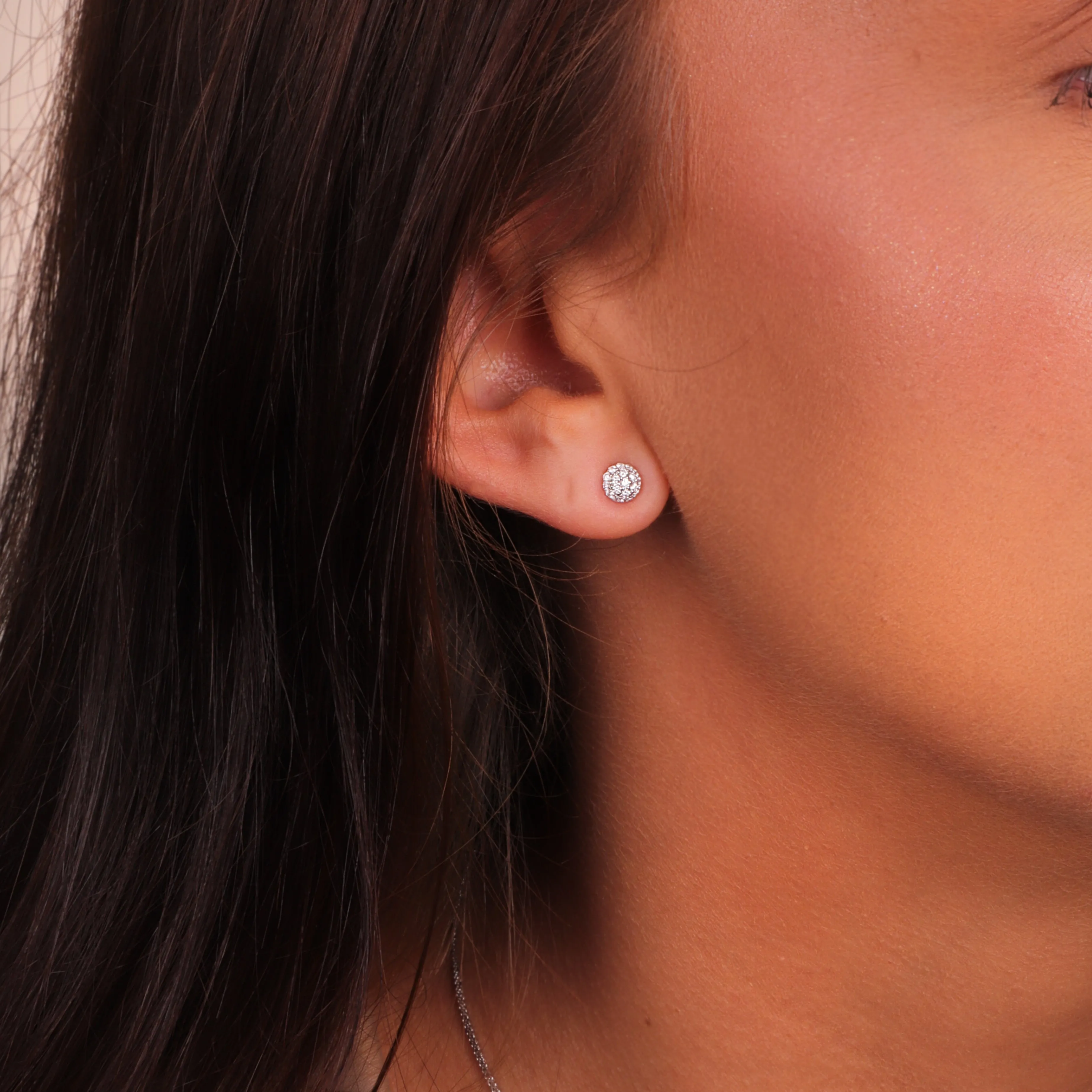 18ct White Gold 0.20ct Diamond Round Cluster Stud Earrings sold by Jura Watches product image thumbnail 4