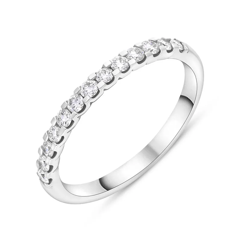 Platinum 0.34ct Diamond Half Eternity Ring sold by Jura Watches