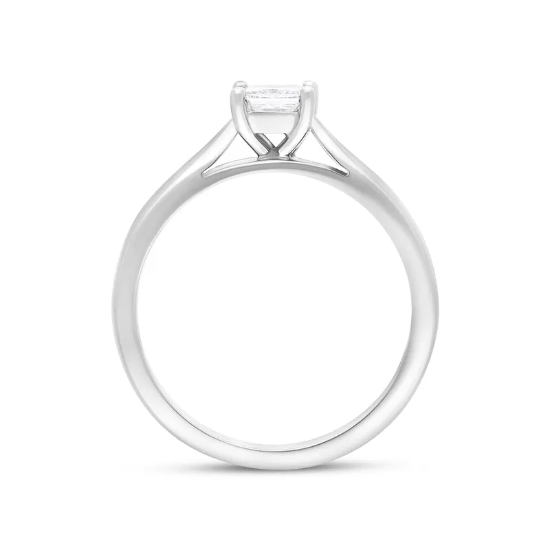Platinum 0.40ct Diamond GIA Certified Princess Cut Solitaire Ring sold by Jura Watches product image thumbnail 2