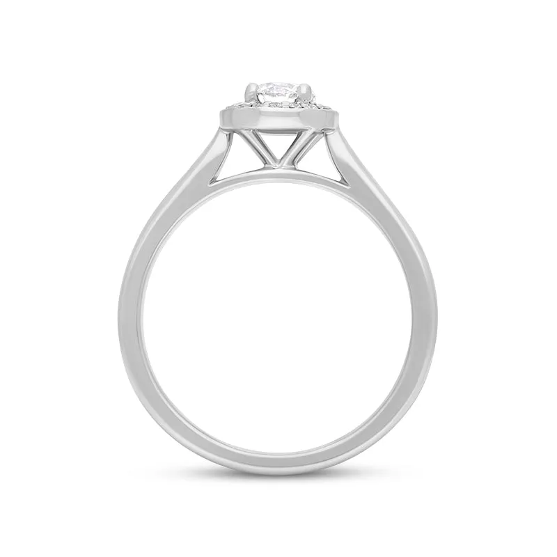 Platinum 0.37ct Diamond Round Cluster Ring sold by Jura Watches product image thumbnail 3