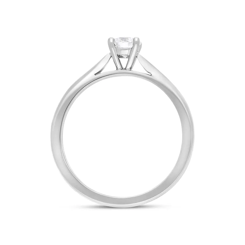 Platinum 0.40ct Diamond Solitaire Ring sold by Jura Watches product image thumbnail 3