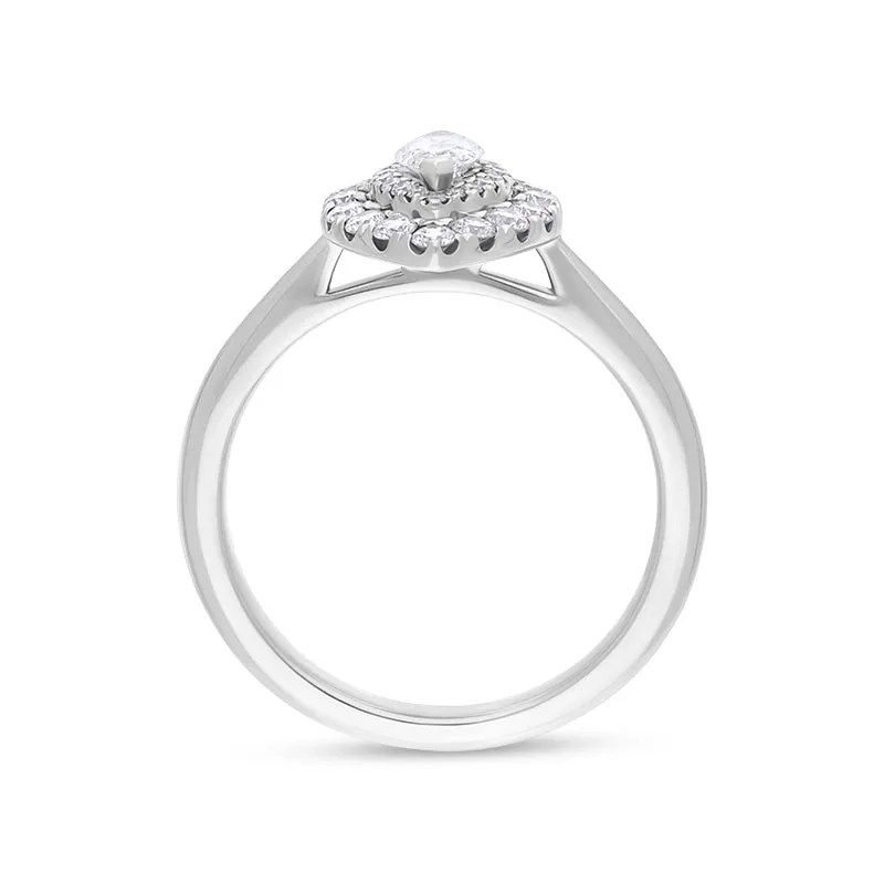 Platinum 0.72ct Diamond Marquise Pave Ring sold by Jura Watches product image thumbnail 3