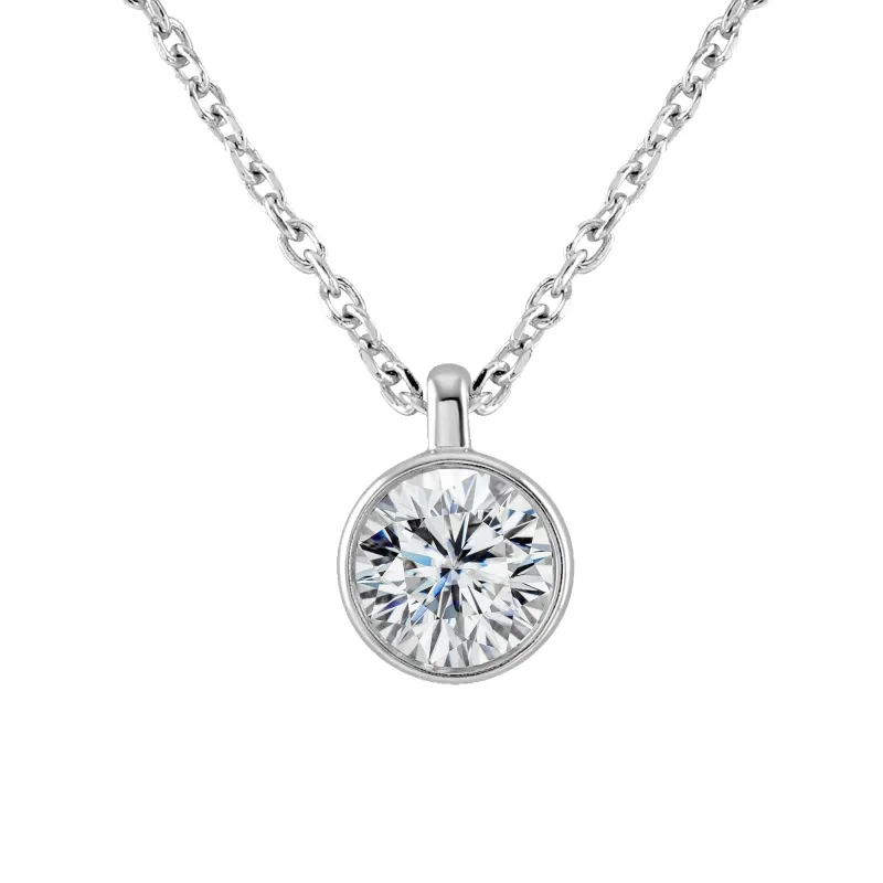 18ct White Gold 0.50ct Diamond Solitaire Necklace sold by Jura Watches