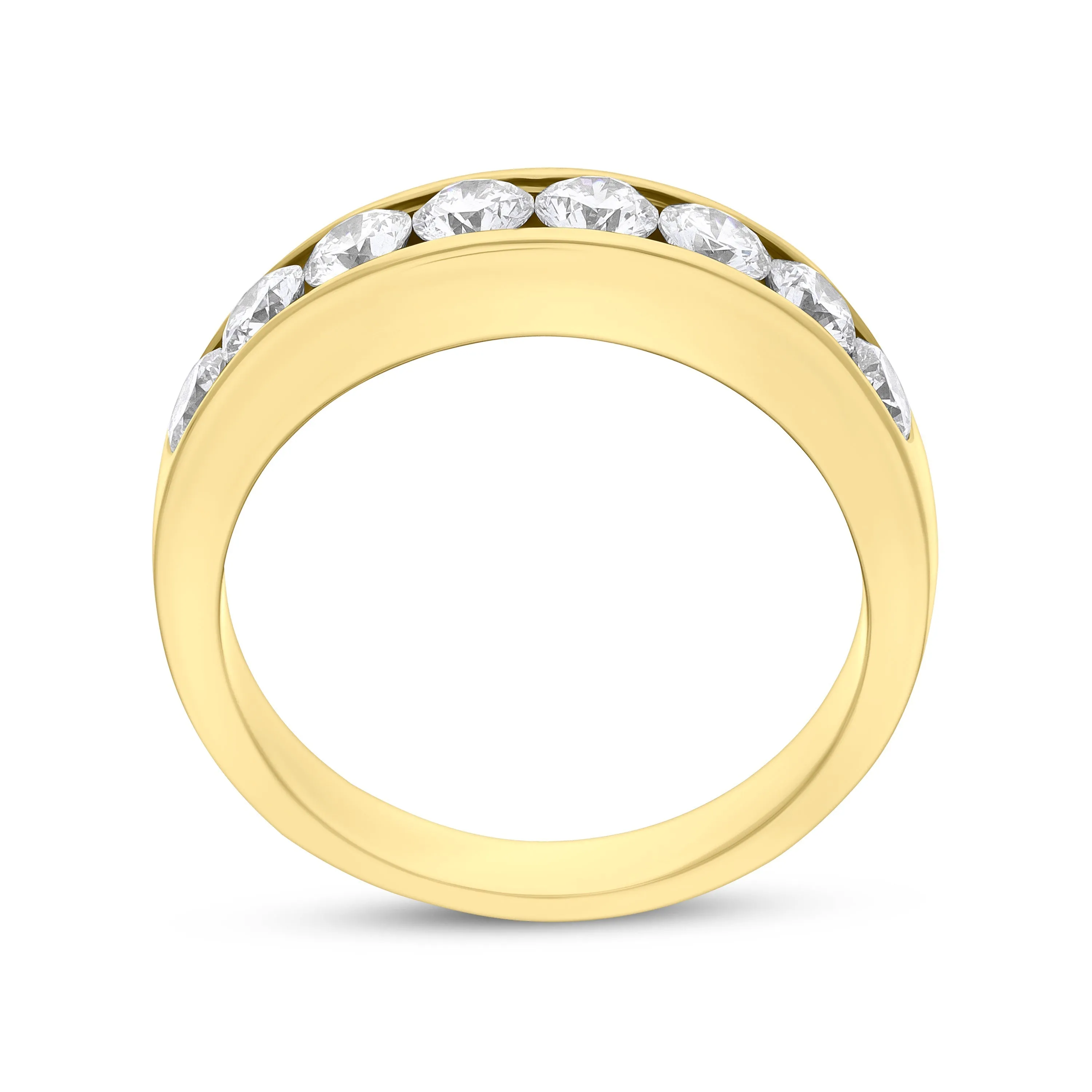 18ct Yellow Gold 1.14ct Diamond Eight Stone Channel Set Half Eternity Ring sold by Jura Watches product image thumbnail 3
