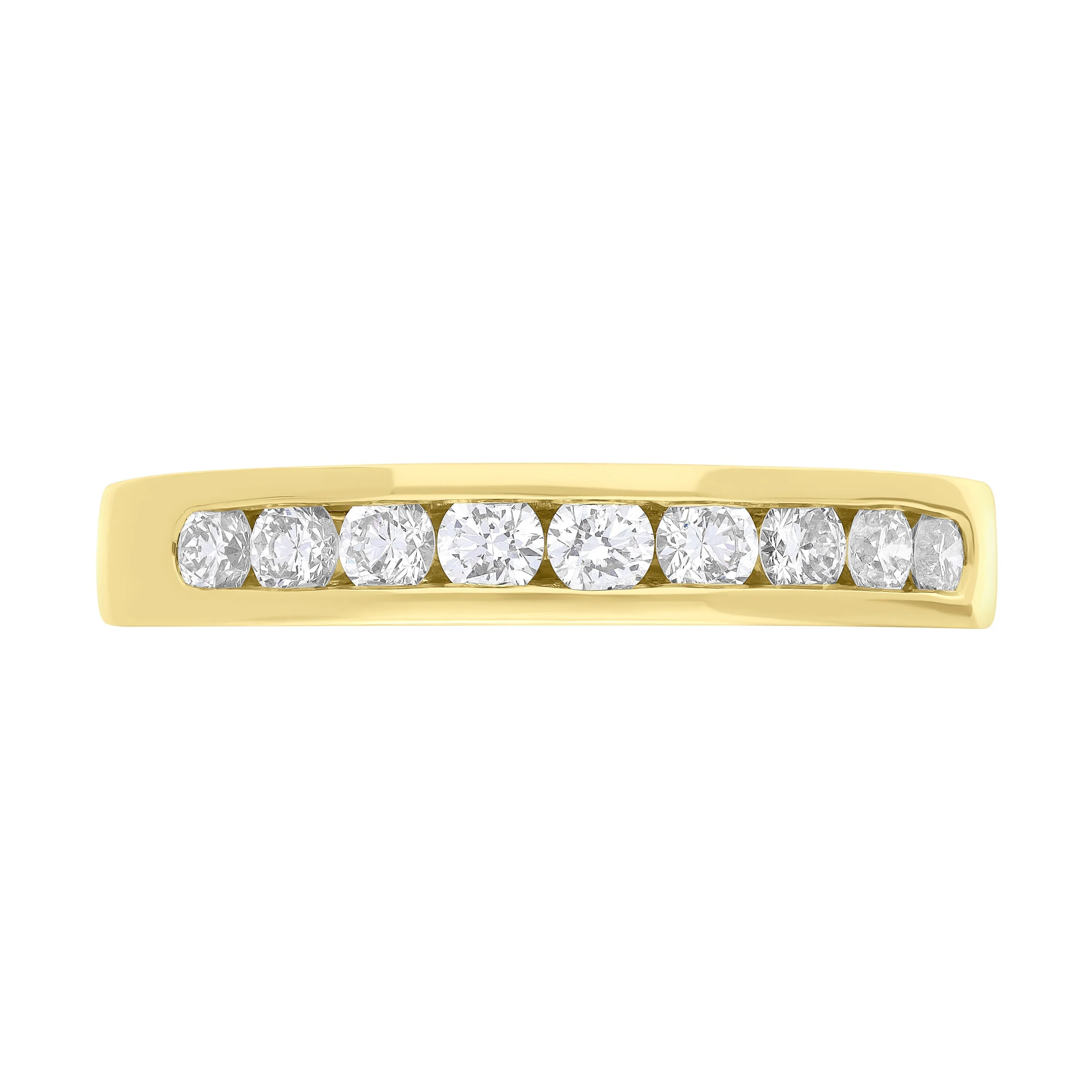 18ct Yellow Gold 0.51ct Diamond Channel Set Half Eternity Ring sold by Jura Watches product image thumbnail 2