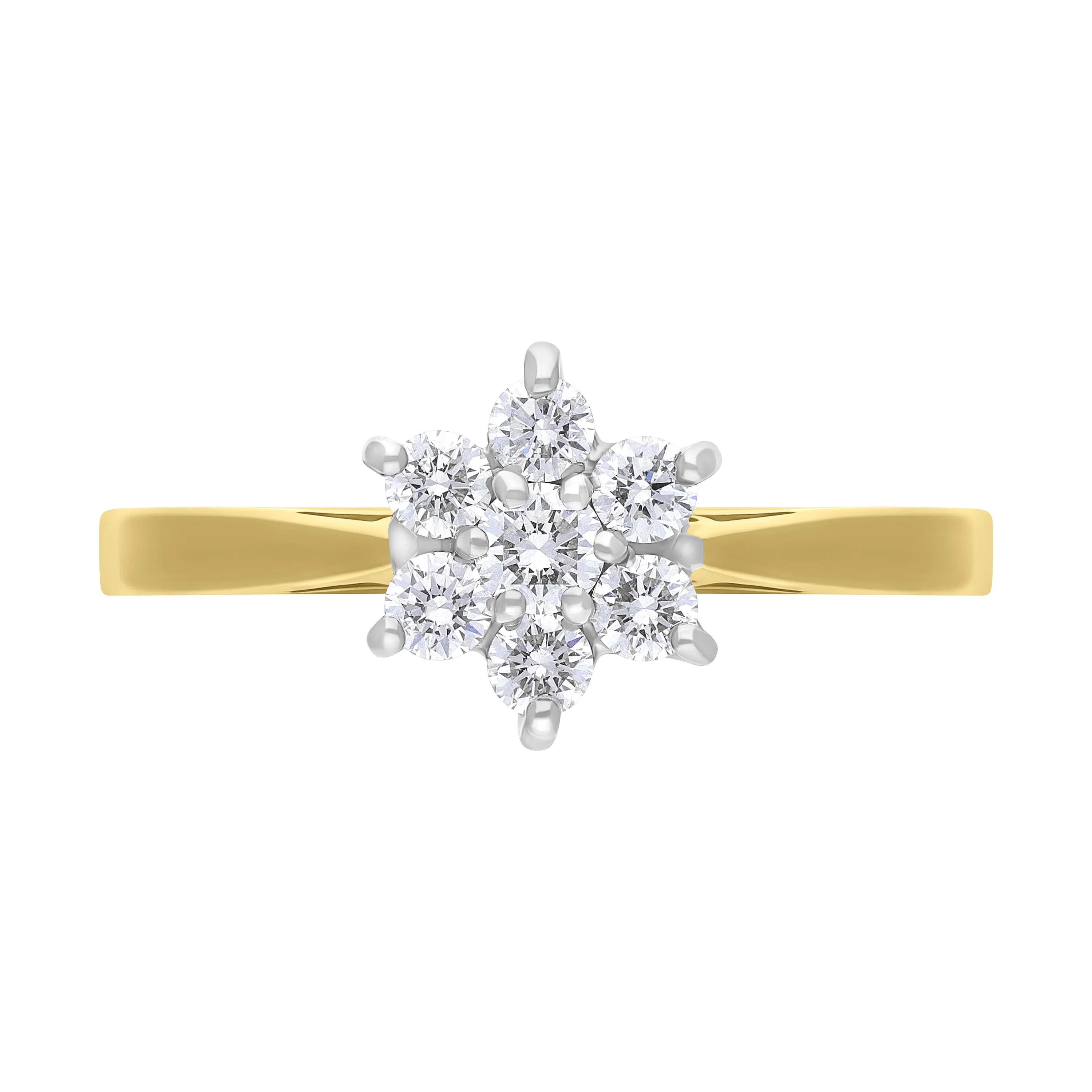 18ct Yellow Gold 0.34ct Diamond Cluster Ring sold by Jura Watches product image thumbnail 3