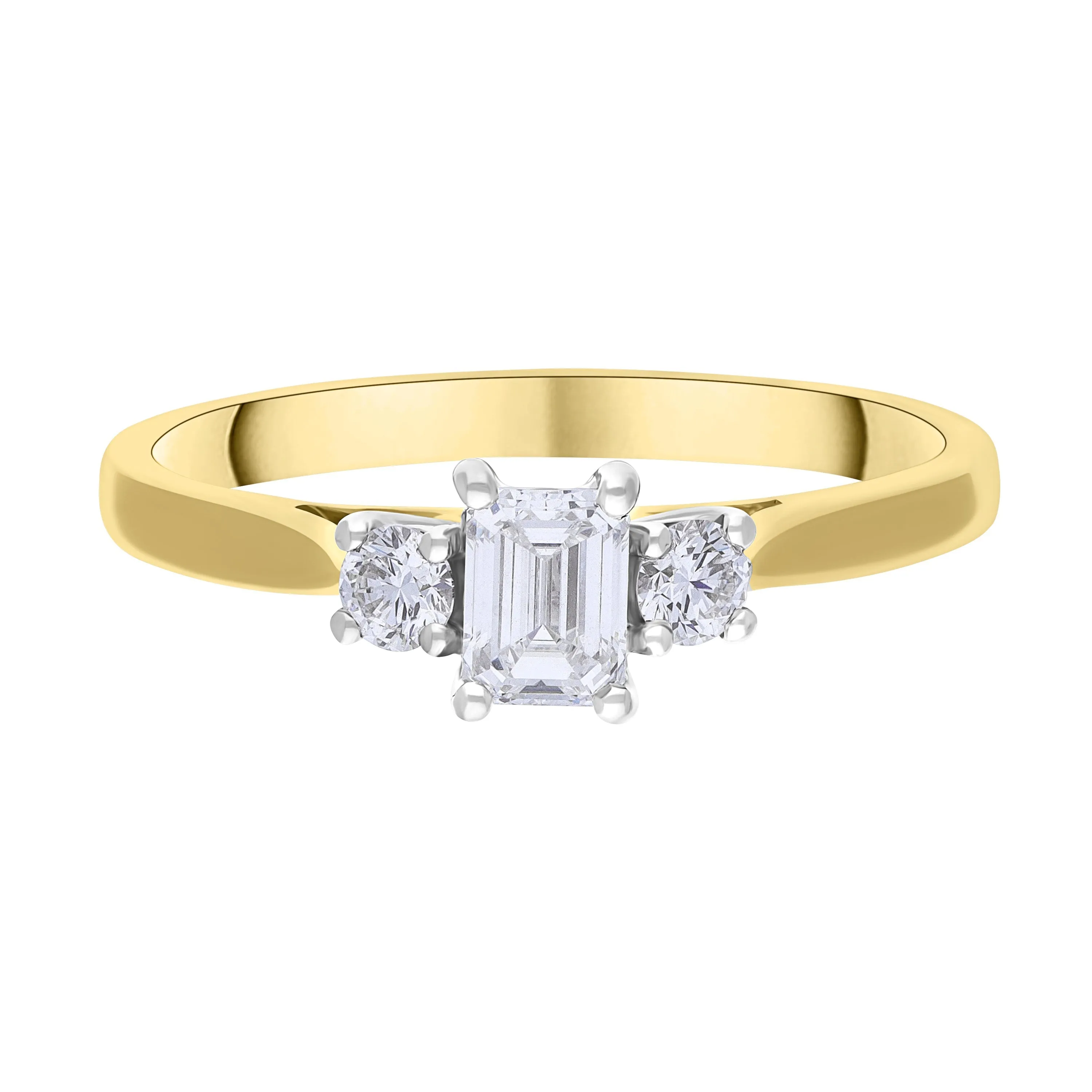 18ct Yellow Gold 0.48ct Diamond GIA Certified EVS1 Trilogy Ring sold by Jura Watches product image thumbnail 2