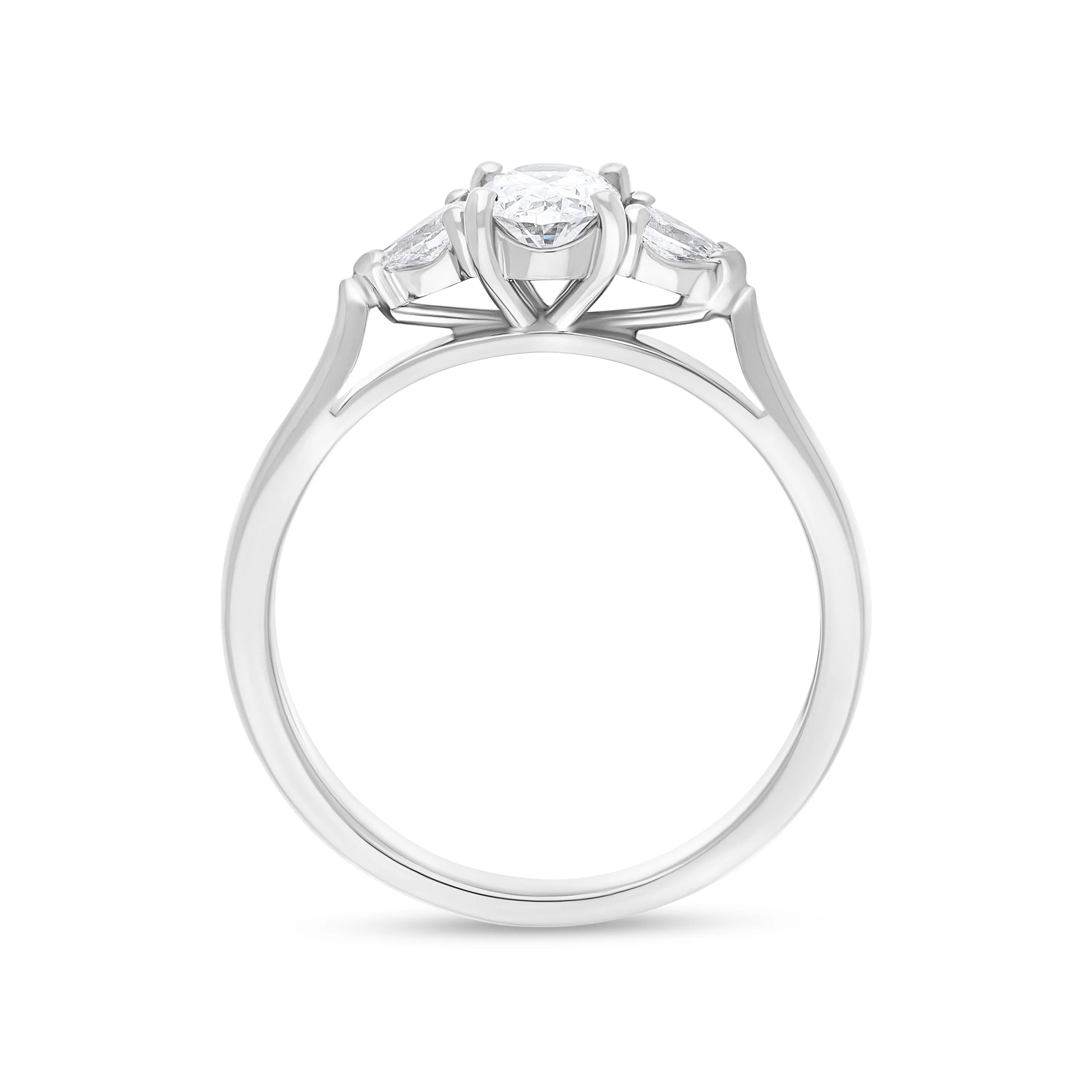 Platinum 0.65ct Diamond GIA Certified Three Stone Trilogy Ring sold by Jura Watches product image thumbnail 3