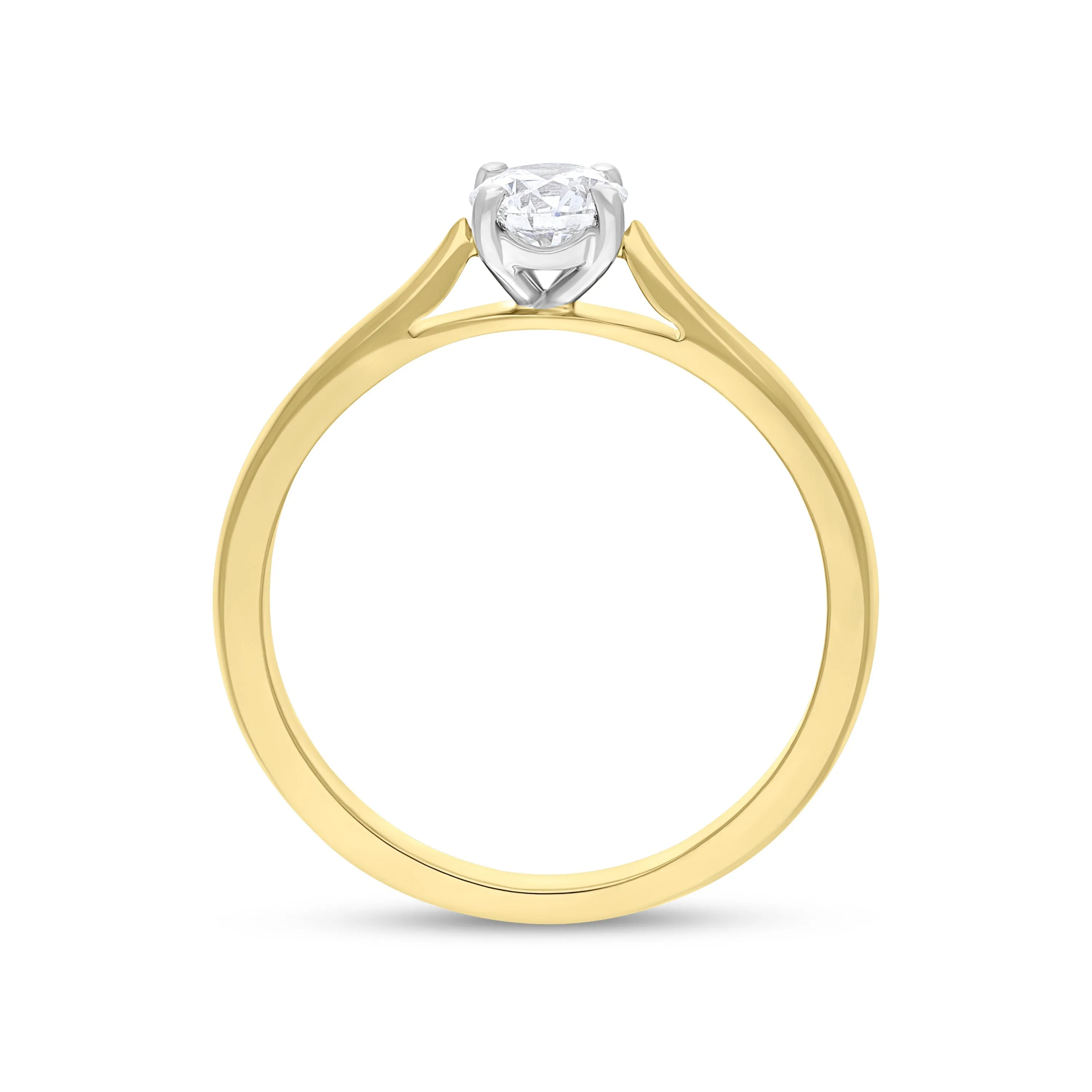 18ct Yellow Gold 0.46ct Diamond GIA Certified Solitaire Ring sold by Jura Watches product image thumbnail 3