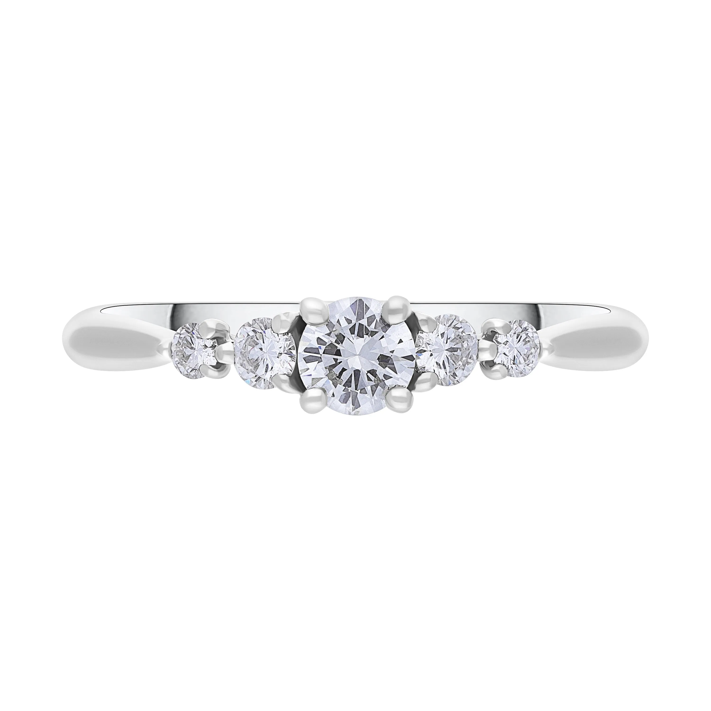 Platinum 0.44ct Diamond GIA Certified 5 Stone Ring sold by Jura Watches product image thumbnail 2
