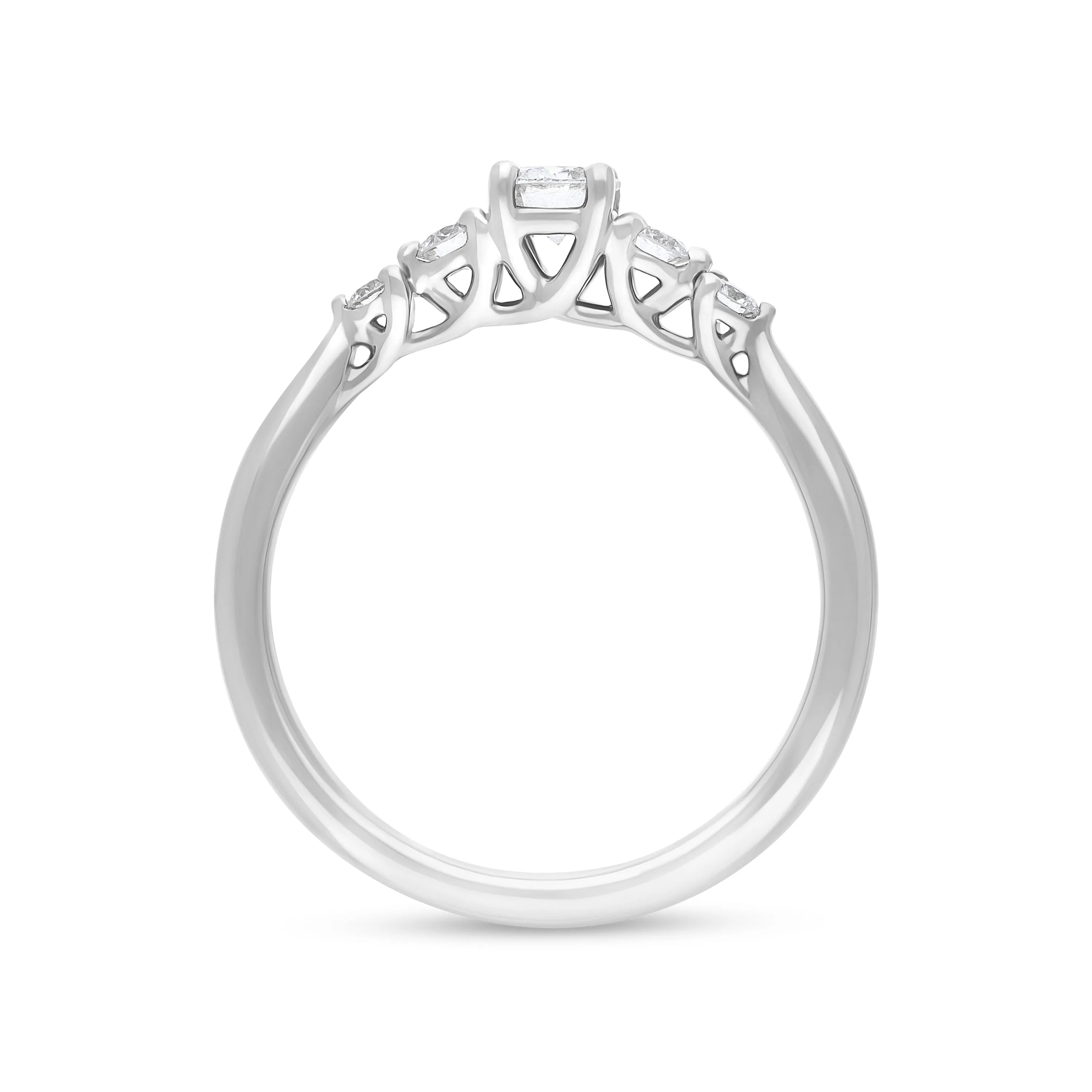 Platinum 0.44ct Diamond GIA Certified 5 Stone Ring sold by Jura Watches product image thumbnail 3