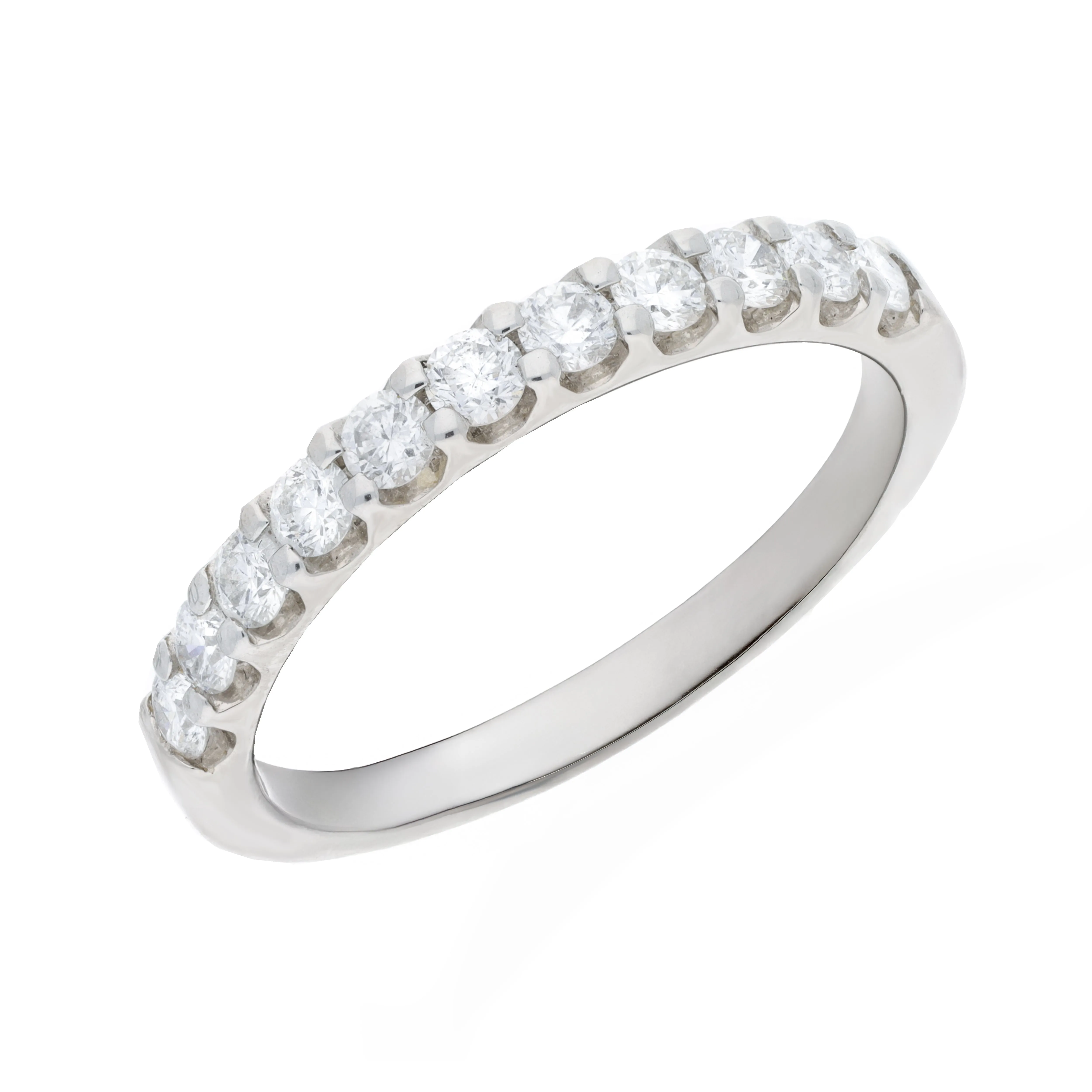 Platinum 0.50ct Diamond Harmony Half Eternity Ring sold by Jura Watches