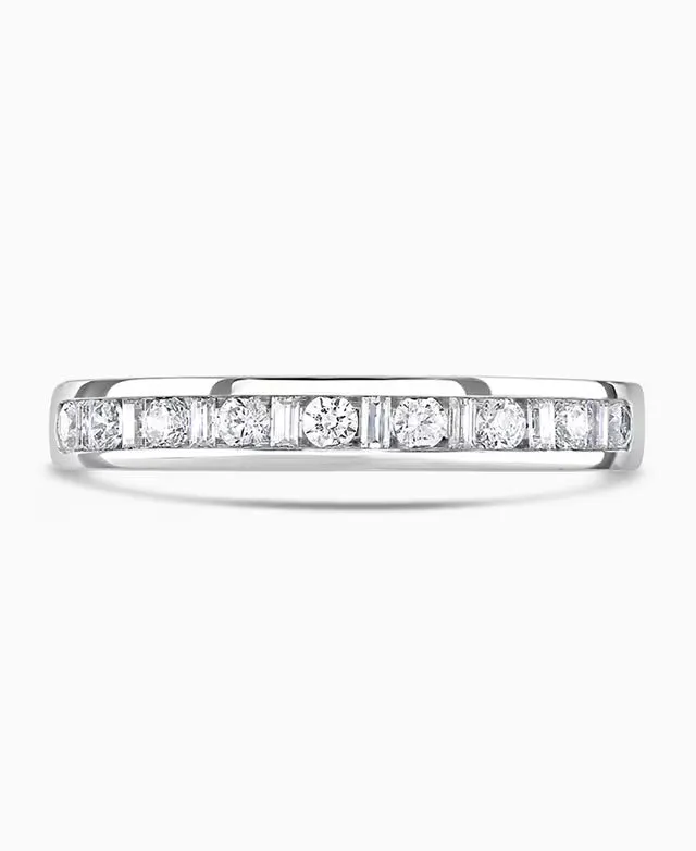 Platinum 0.33ct Diamond Charm Channel Set Half Eternity Ring sold by Jura Watches product image thumbnail 2