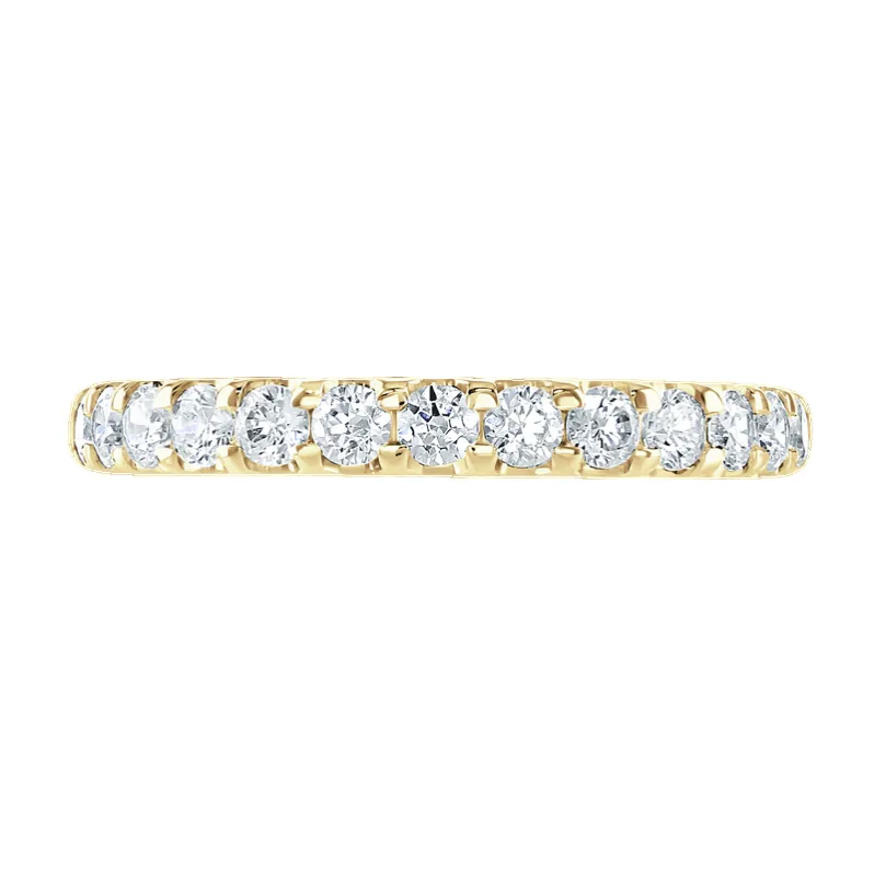 18ct Yellow Gold 0.50ct Diamond  Round Brilliant Cut Claw Set Band sold by Jura Watches