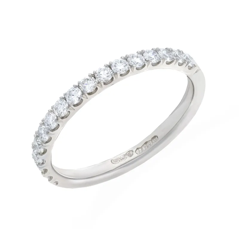 Platinum 0.45ct Diamond Eternity Ring sold by Jura Watches