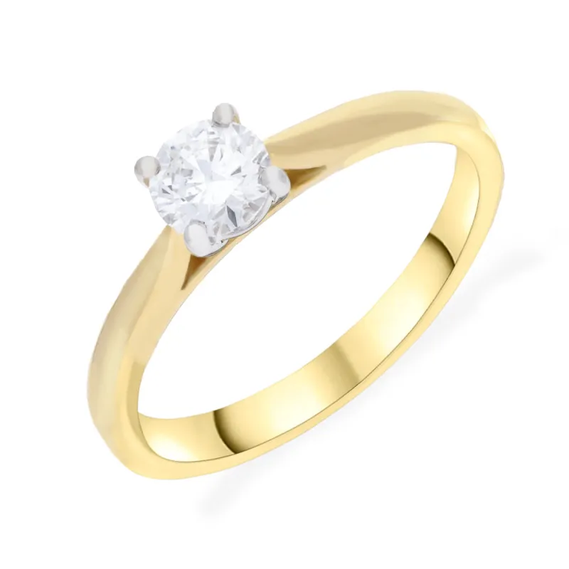 Platinum 0.46ct GIA Diamond 4 Claw Solitaire Ring sold by Jura Watches