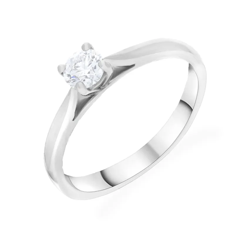 Platinum 0.33ct Diamond 4 Claw GIA Solitaire Ring sold by Jura Watches