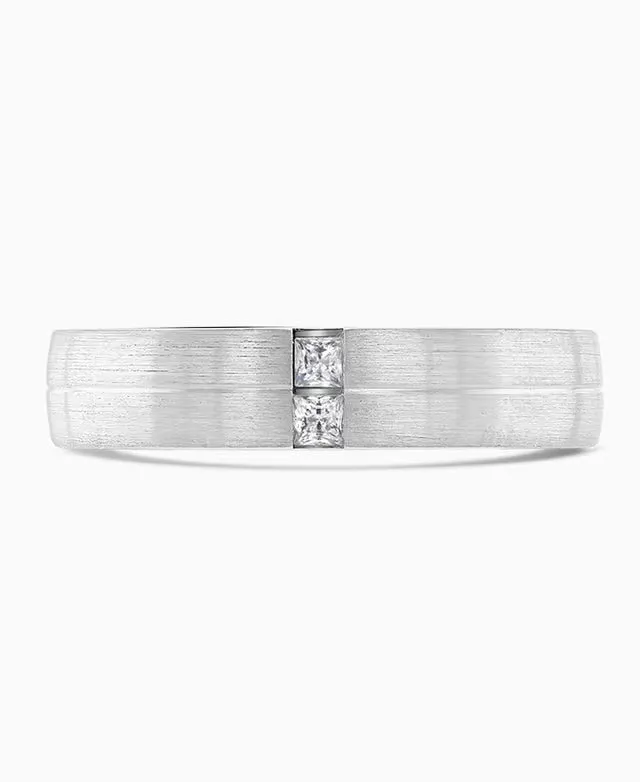 18ct White Gold 0.10ct GSI Diamond 5mm Wedding Band sold by Jura Watches product image thumbnail 2
