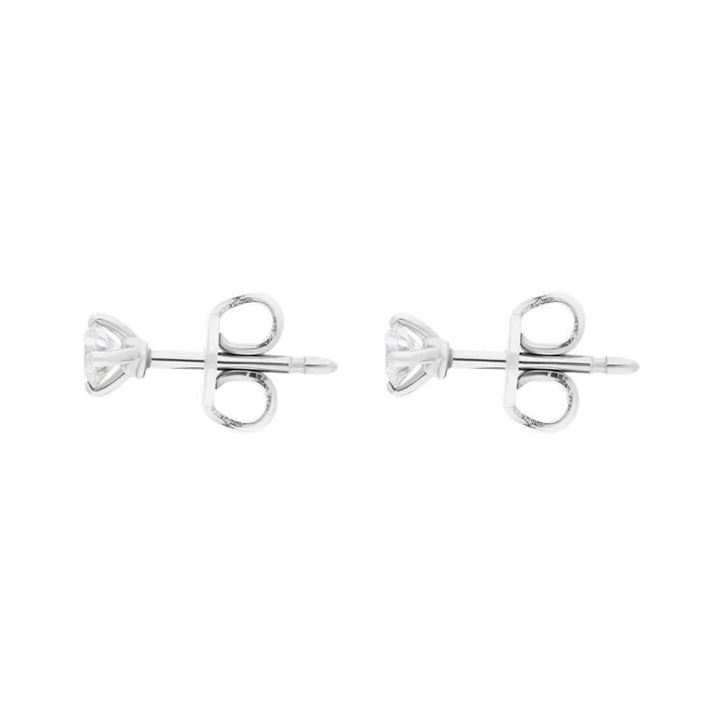 18ct White Gold 0.15ct Diamond Earrings sold by Jura Watches product image thumbnail 2