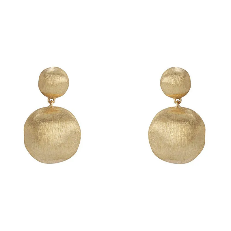 Marco Bicego Africa 18ct Yellow Gold Drop Stud Earrings sold by Jura Watches
