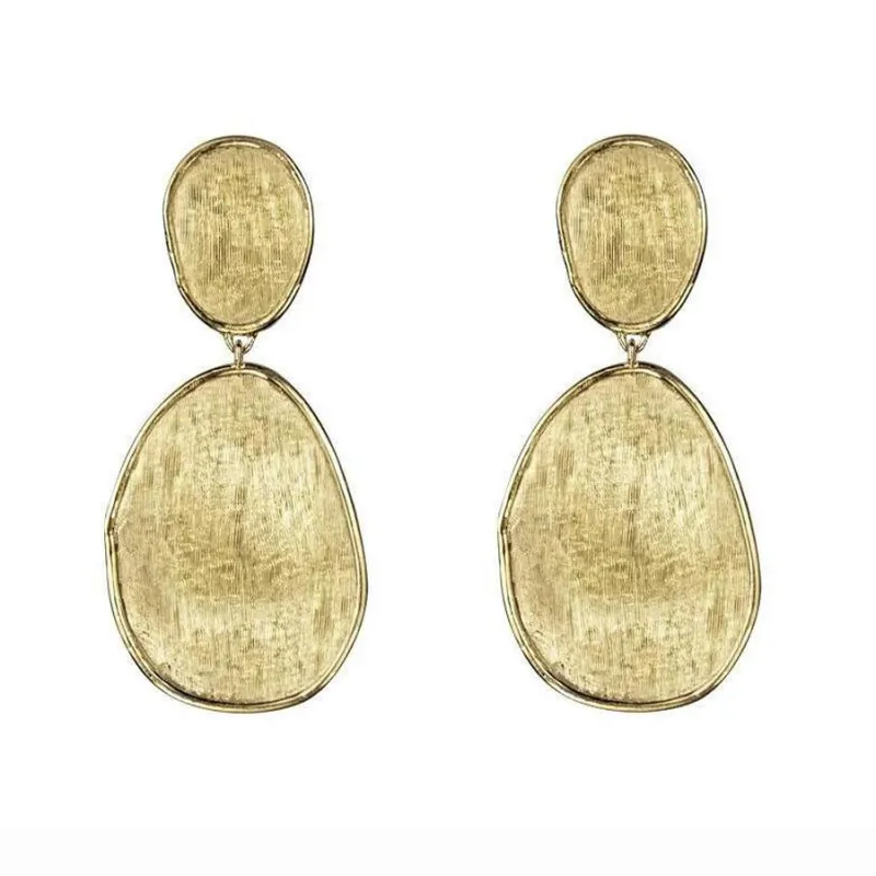 Marco Bicego Lunaria 18ct Yellow Gold Small Drop Earrings sold by Jura Watches