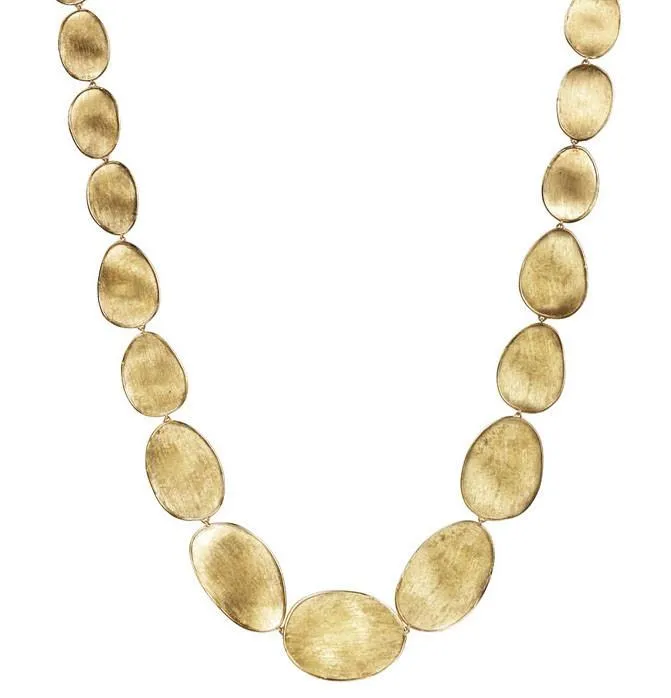 Marco Bicego Lunaria 18ct Yellow Gold Oval Necklace sold by Jura Watches
