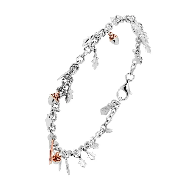Clogau Royal Oak Sterling Silver Bracelet sold by Jura Watches