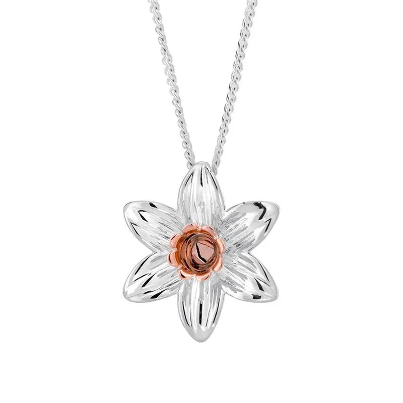 Clogau Daffodil Sterling Silver Necklace sold by Jura Watches