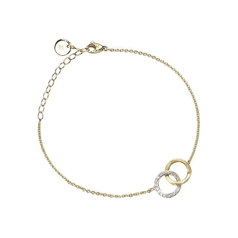 Marco Bicego Delicati 18ct Yellow Gold 0.14ct Diamond Bracelet sold by Jura Watches