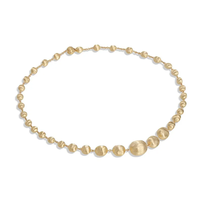 Marco Bicego Africa 18ct Yellow Gold Bead Necklace sold by Jura Watches