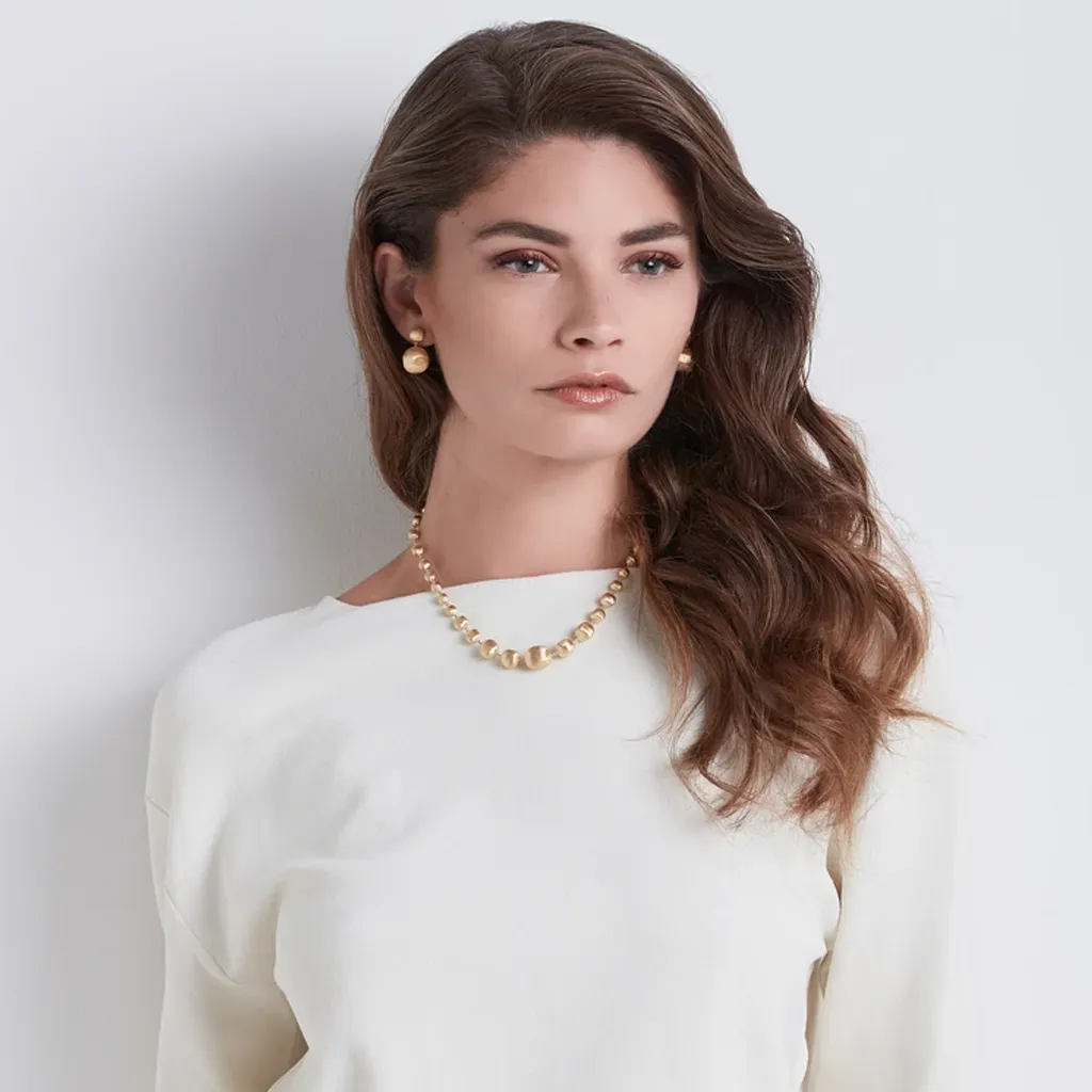 Marco Bicego Africa 18ct Yellow Gold Bead Necklace sold by Jura Watches product image thumbnail 2