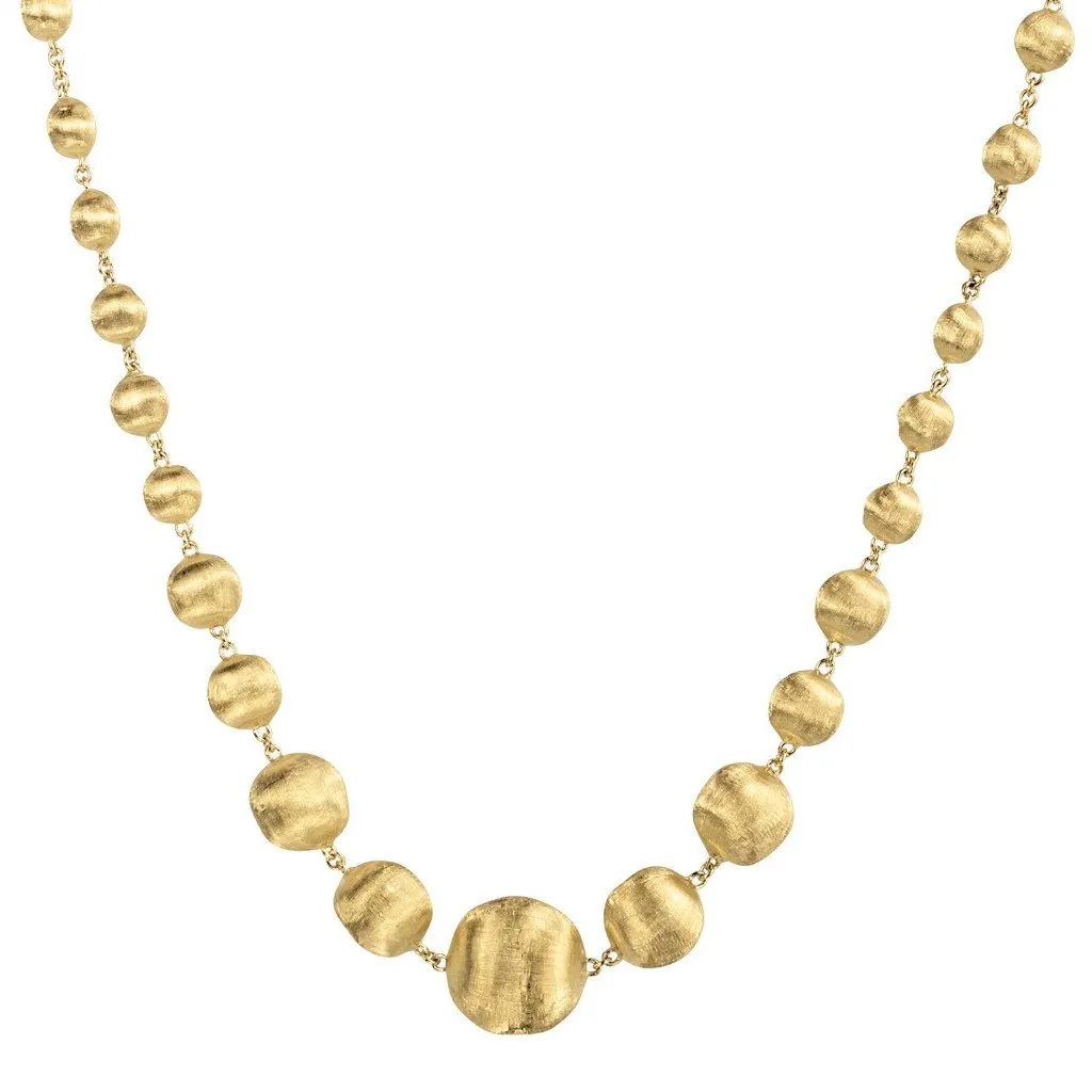 Marco Bicego Africa 18ct Yellow Gold Bead Necklace sold by Jura Watches product image thumbnail 3