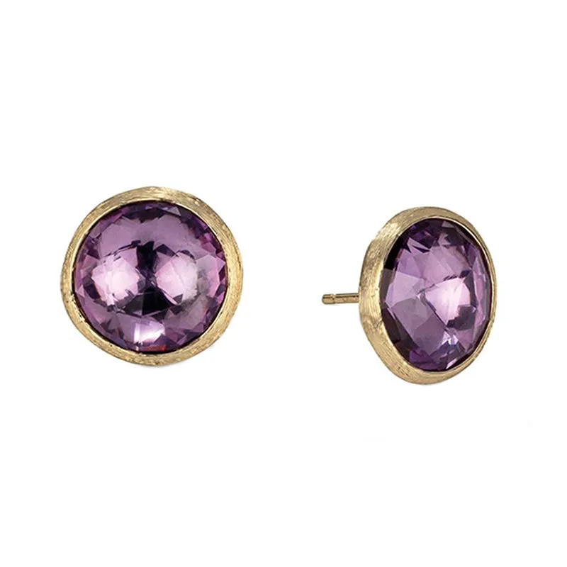 Marco Bicego Jaipur 18ct Yellow Gold Amethyst Stud Earrings sold by Jura Watches