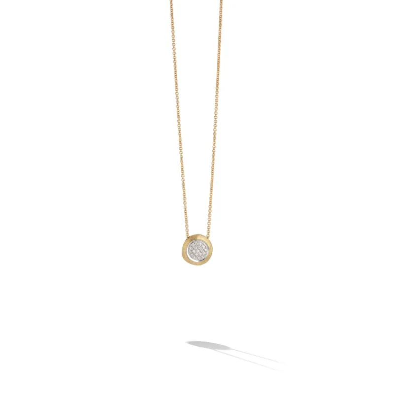 Marco Bicego Delicati 18ct Yellow Gold 0.15ct Diamond Necklace sold by Jura Watches